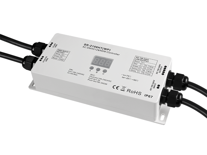 DMX/RDM High Volt LED Strip Controller SR-2108HT(WP)-EU - Image 2