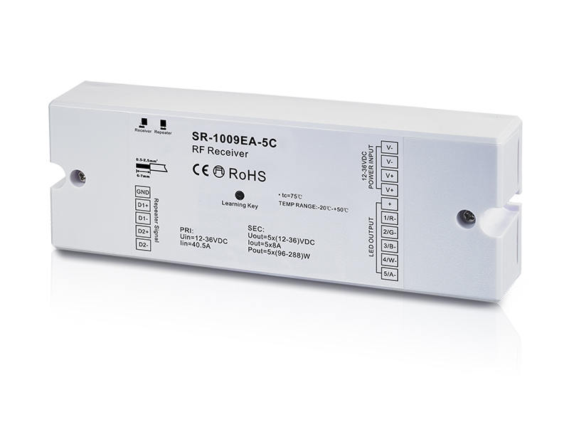 Programmable 5 Channel RGB&CCT RF Remote Controller SR-2858Z4-5C - Image 2