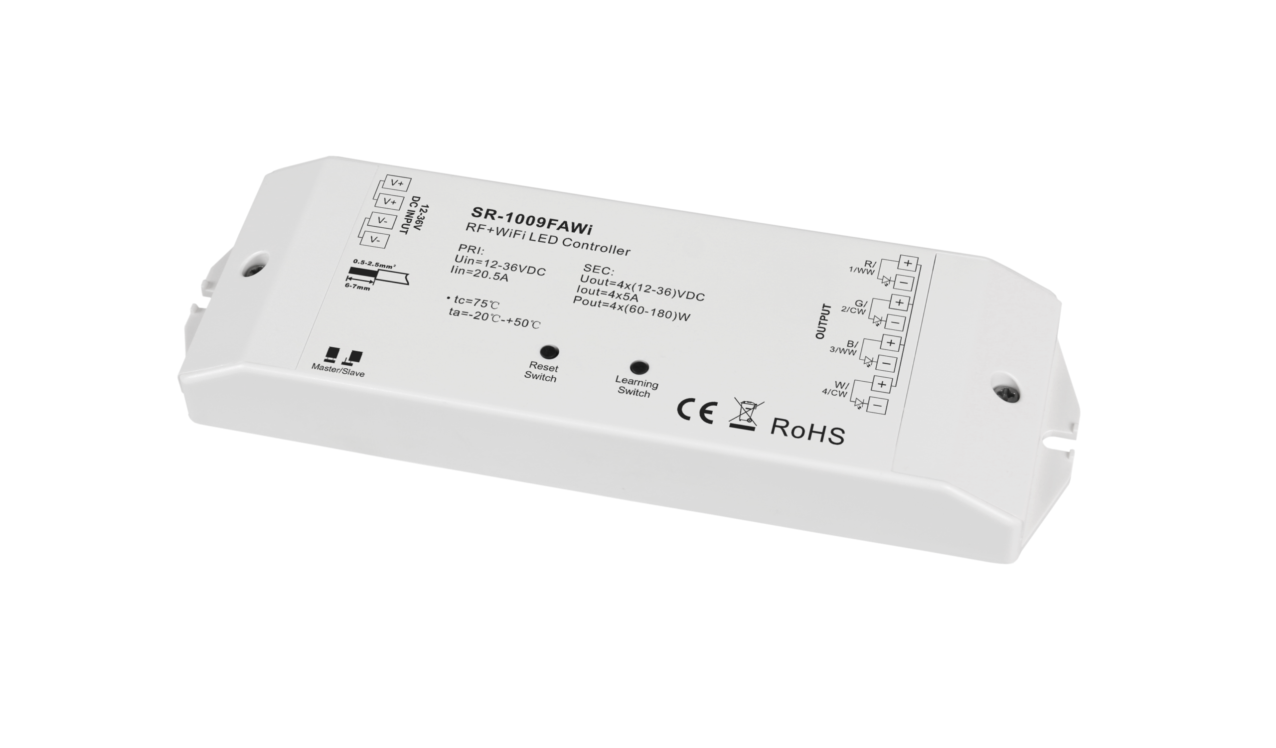 5A 12-36V Constant Voltage RF&WiFi Controller SR-1009FAWi - Görsel 2