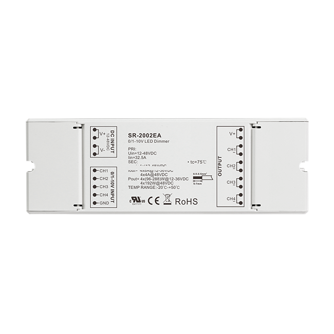 4 Channel Constant Voltge 0/1-10V Dimmer SR-2002EA - Image 3