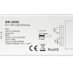 1 Channel Constant Voltage 0/1-10V  Dimmer SR-2006
