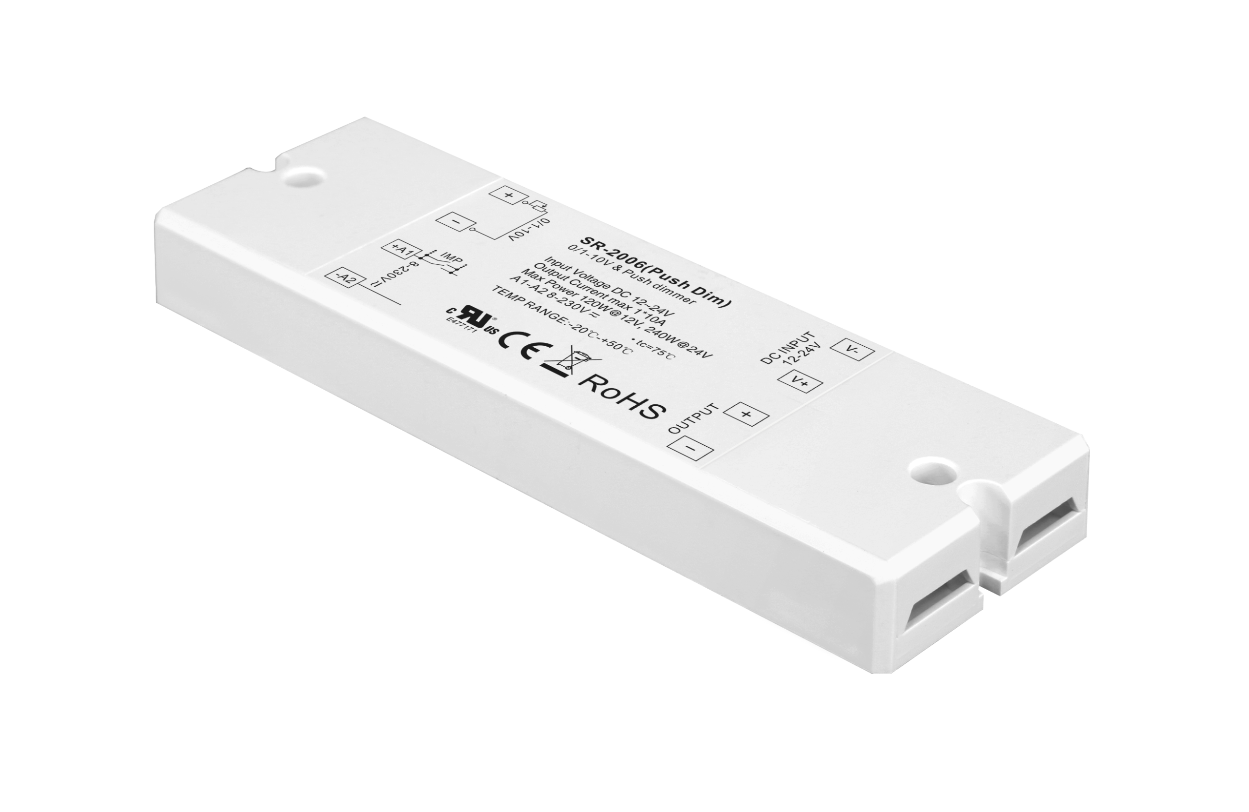 1 Channel Constant Voltage 0/1-10V Dimmer & Push Dimmer SR-2006(Push Dim)