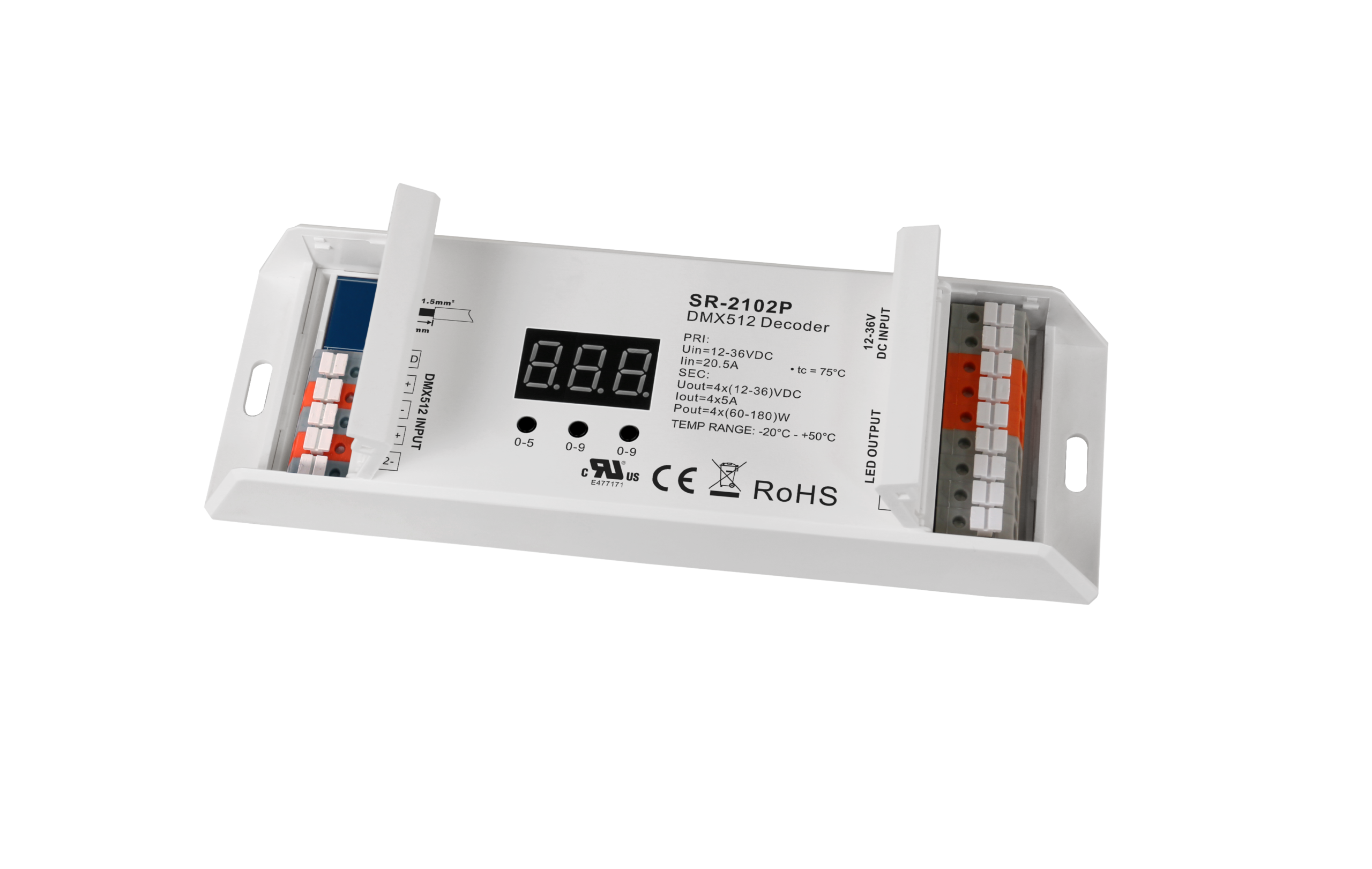 Easy Connection Constant Voltage DMX512 Decoder SR-2102P - Image 2