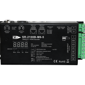 Ultra-Pro 6CH RDM DMX512 Decoder SR-2108B-M6-5/3