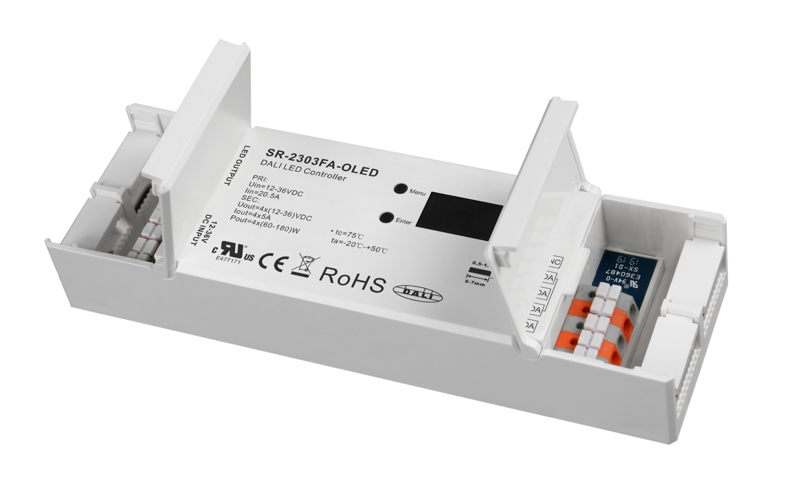 DALI Certified DT6 Dimmer with Built-in DALI Master Function SR-2303FA-OLED - Görsel 3