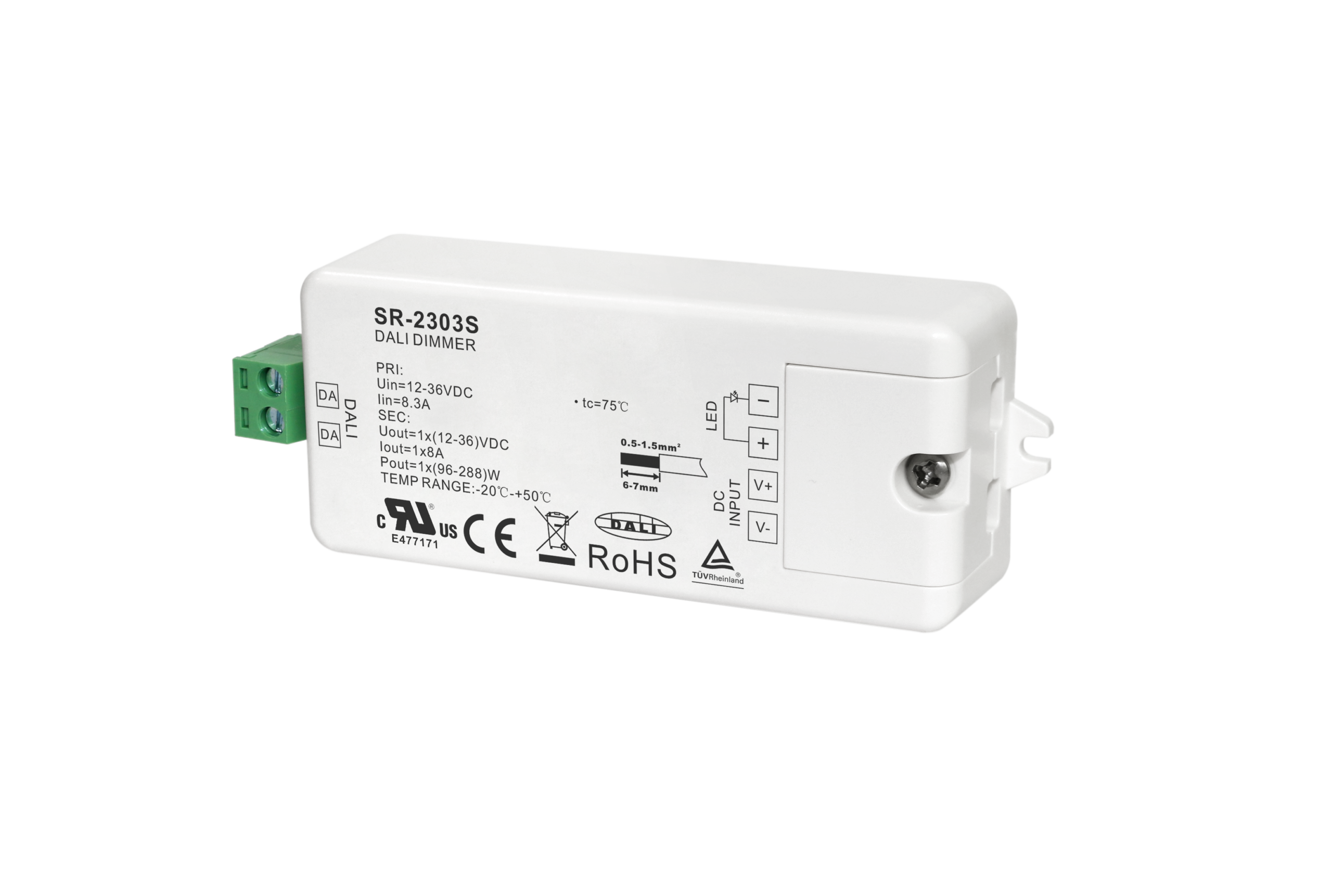 1 Channel Constant Voltage DALI Dimmer SR-2303S - Görsel 4