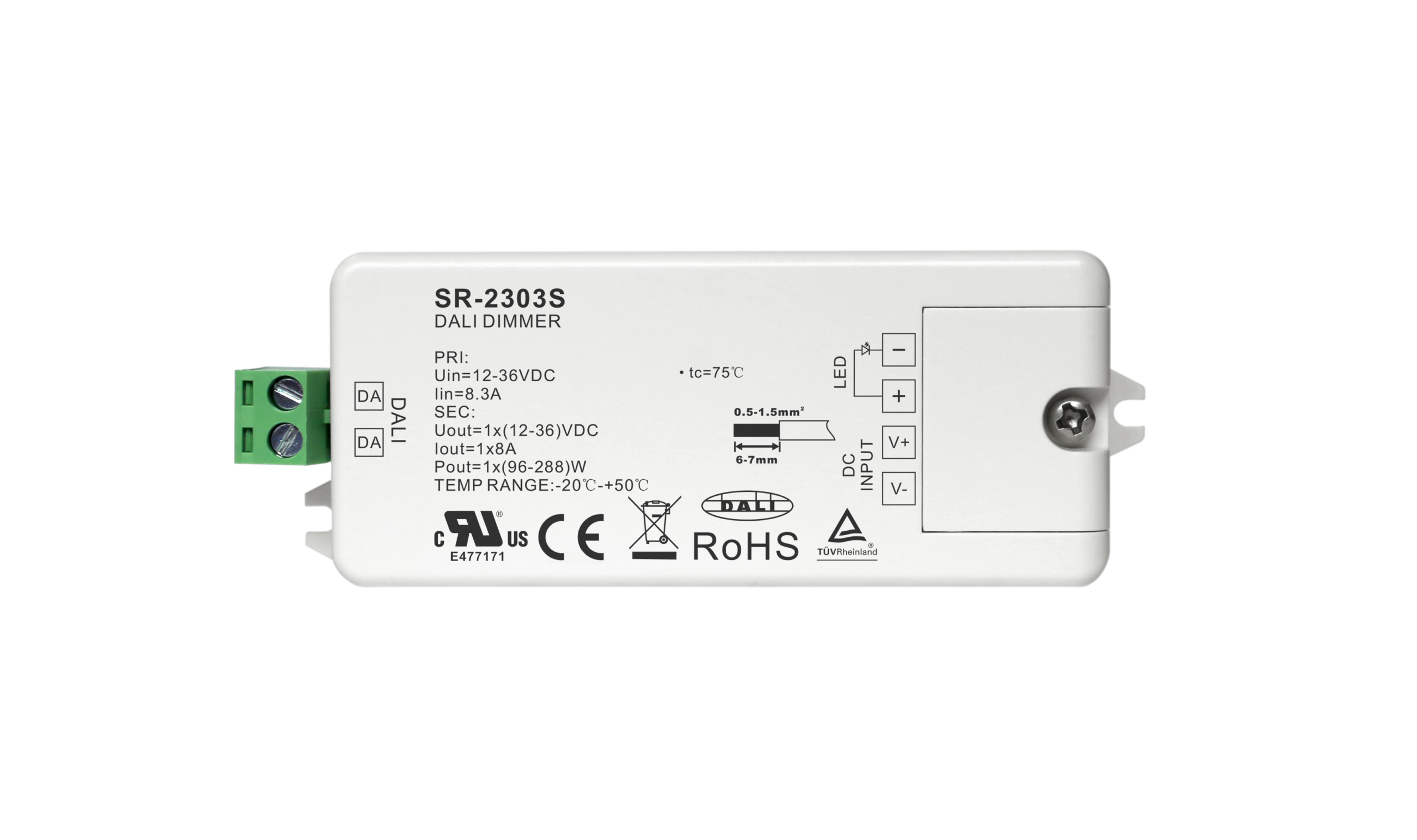 1 Channel Constant Voltage DALI Dimmer SR-2303S