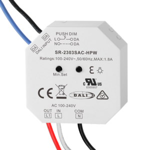 DALI & Push AC Phase Cut Dimmer SR-2303SAC-HPW