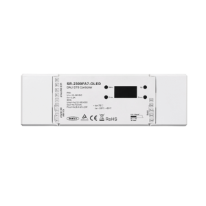 4 Channels DALI DT8 Dimmer with Built-in Master Function SR-2309FA7-OLED