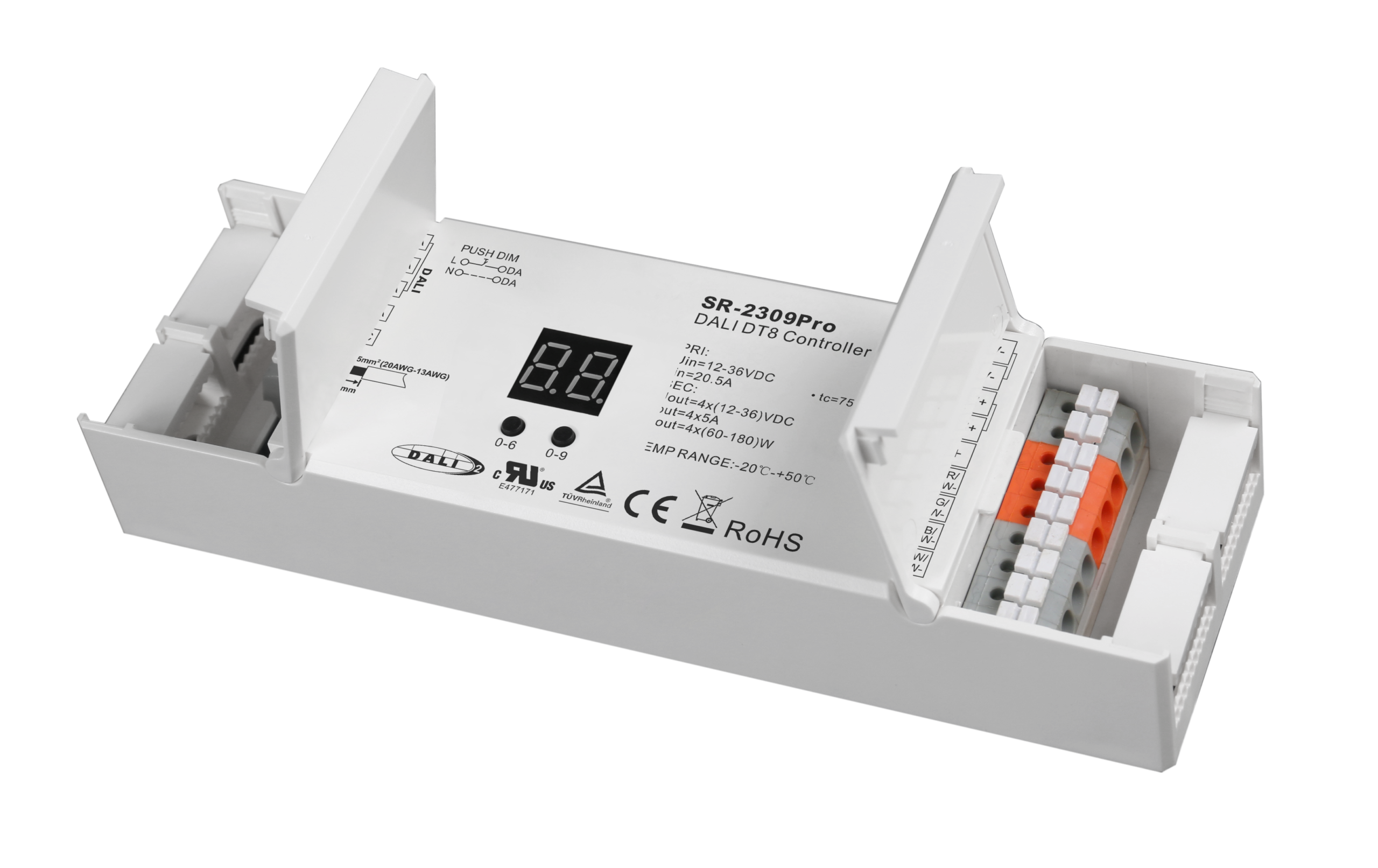 Multi-functional 6 in1 PRO 4 Channels DALI DT8 LED Controller SR-2309PRO - Görsel 3