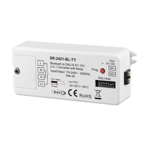 Bluetooth to DALI & 0/1-10V 2 in 1 Converter SR-2421-BL-TY