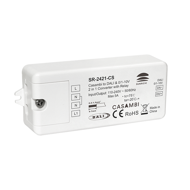 Casambi to DALI & 0/1-10V Converter SR-2421-CS