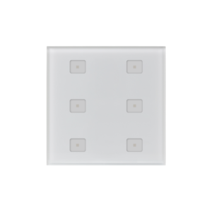 6-Key DALI Wall Switch Touch Panel SR-2422T6-DA2