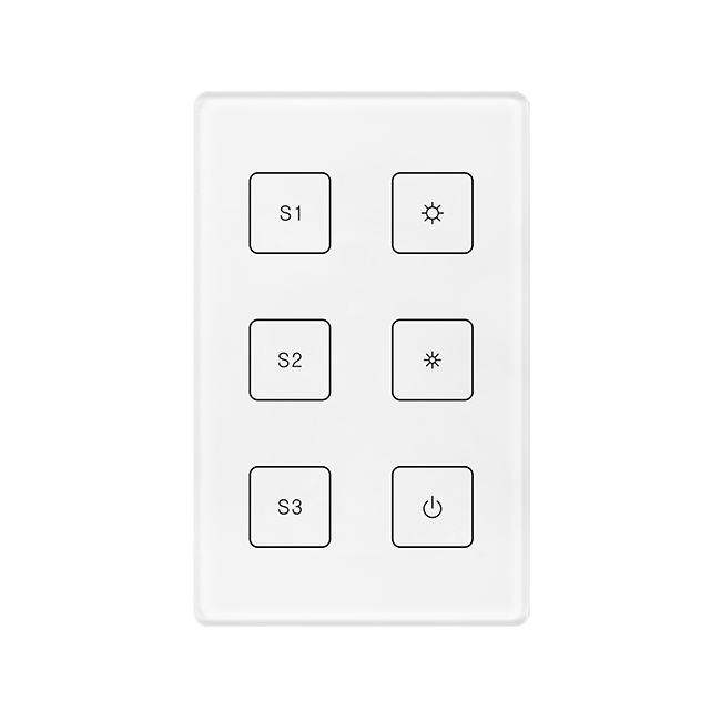 Group & Scene Control Single Color DALI Touch Panel SR-2422T6-DIM-G1-S3(US)