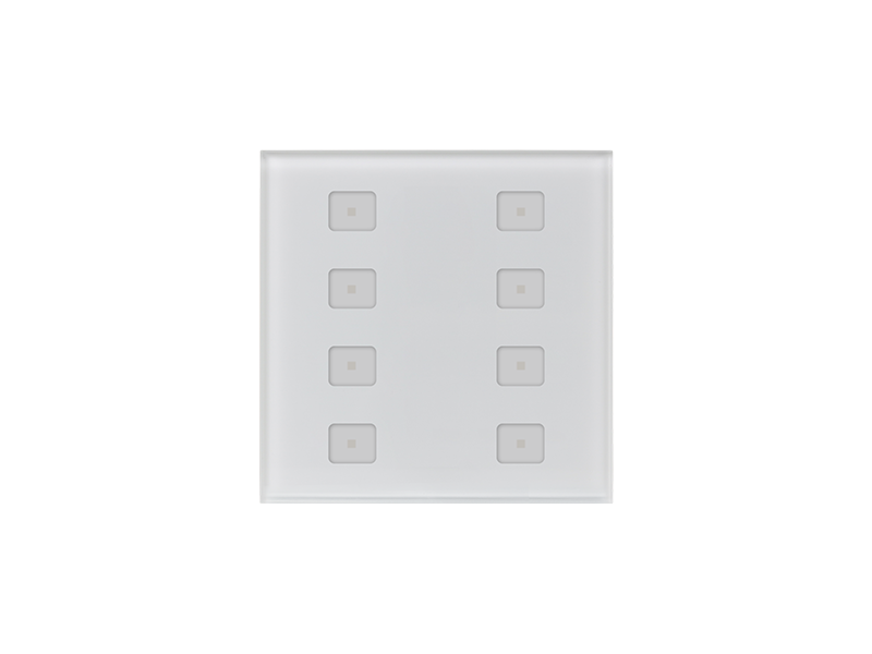 8-Key DALI Wall Switch Touch Panel SR-2422T8-DA2