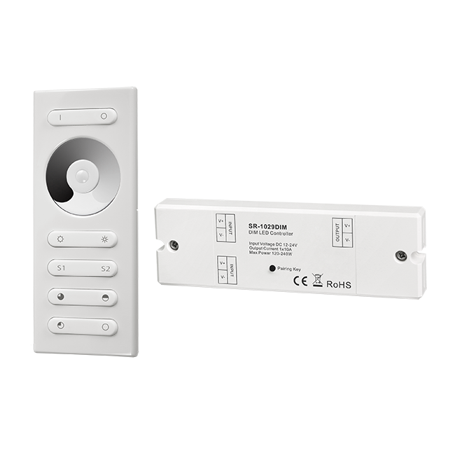 RF Single Color Controller & Remote Kit SR-2839DIM+SR-1029DIM