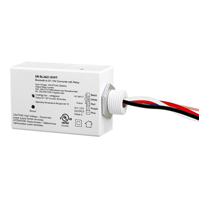 Bluetooth to 0-10V Converter with 20A Relay SR-BL2421-SVVT(SS)