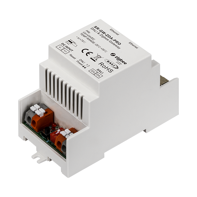 DIN Rail Ethernet (IP) DALI & Zigbee Gateway SR-GW-ZDA-PRO