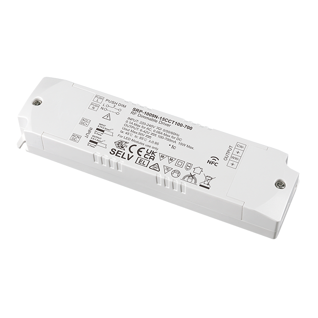 15W 2CH RF NFC Enabled LED Driver (Constant Current) SRP-1009N-15CCT100-700 - Image 2