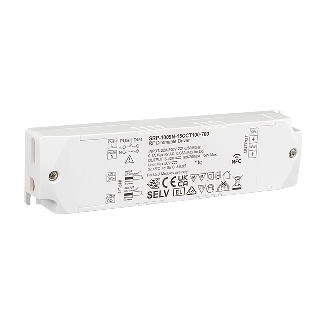 15W 2CH RF NFC Enabled LED Driver (Constant Current) SRP-1009N-15CCT100-700 - Image 7