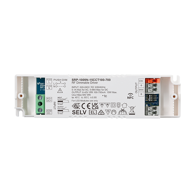 15W 2CH RF NFC Enabled LED Driver (Constant Current) SRP-1009N-15CCT100-700 - Image 5