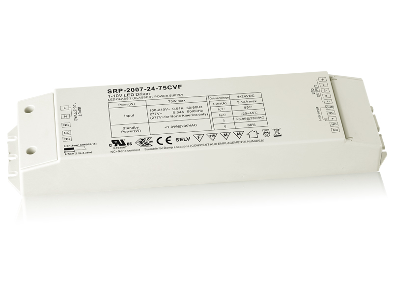 75W 4 Channels Constant Voltage RF LED Dimmable Driver SRP-1009-24-75CVF - Görsel 2