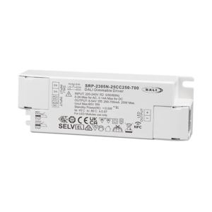25W NFC Programmable DALI DT6 LED Driver (Constant Current) SRP-2305N-25CC250-700