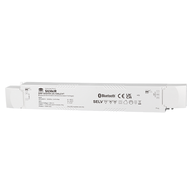 100W 24V 2CH BLE Dimmable LED Driver SRP-SV9105-24-100LCVT - Görsel 2