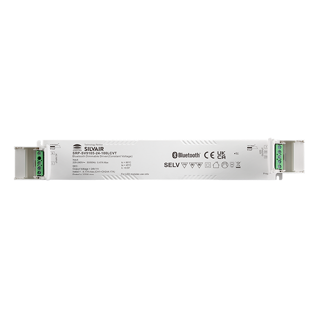 100W 24V 2CH BLE Dimmable LED Driver SRP-SV9105-24-100LCVT - Görsel 3