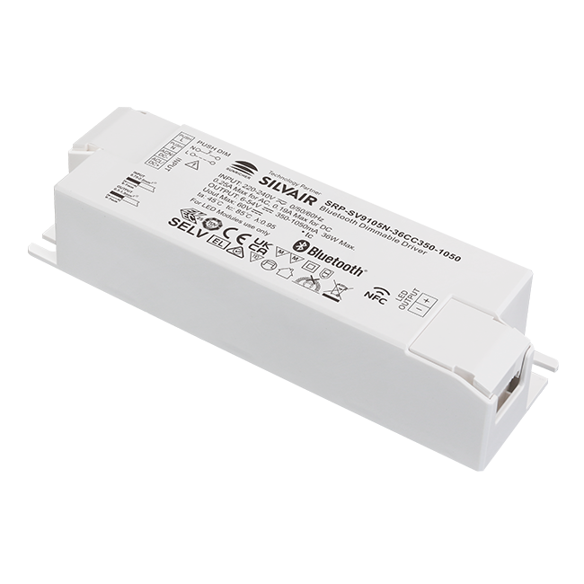 36W 1CH BLE NFC Enabled LED Driver (Constant Current) SRP-SV9105N-36CC350-1050 - Image 2
