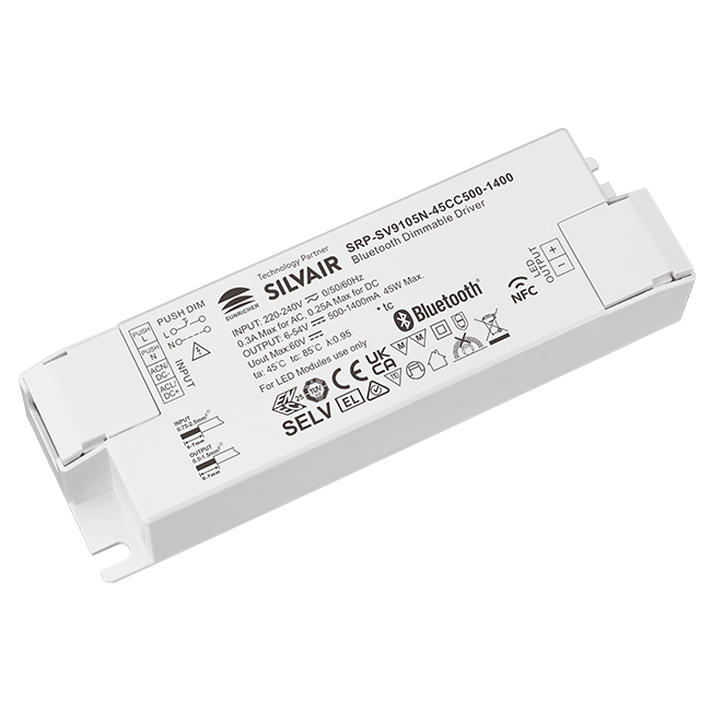 45W 1CH BLE NFC Enabled LED Driver (Constant Current) SRP-SV9105N-45CC500-1400 - Görsel 3